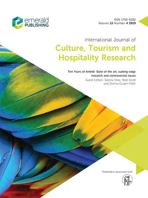 cover image of International Journal of Culture, Tourism and Hospitality Research, Volume 13, Number 4